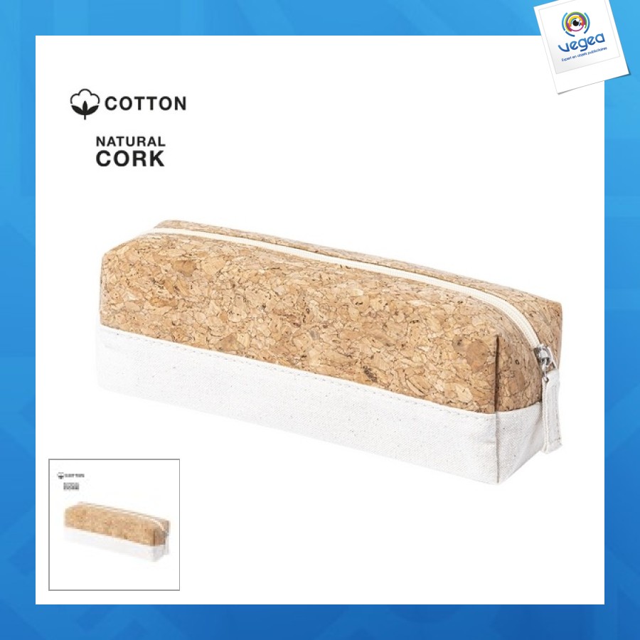 Trousse personnalisable de la ligne nature en combinaison de liège naturel et de coton brut
