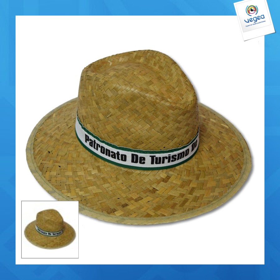 Chapeau de paille publicitaire indiana