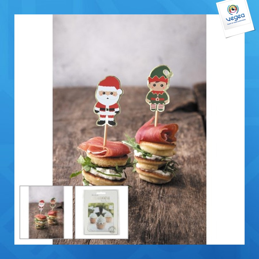 Pics à cocktail sweety xmas x10pcs
