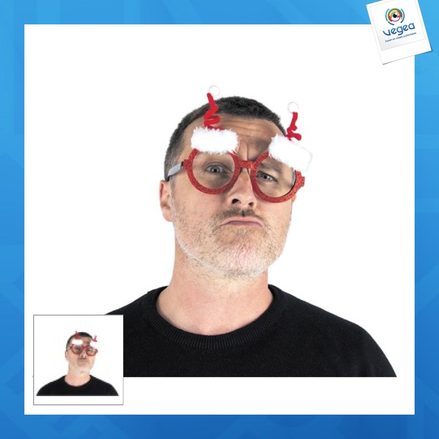 Lunettes noël tictoc pailletées