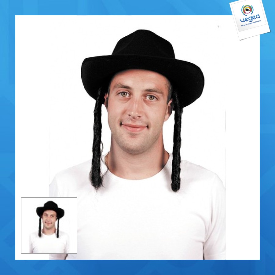 Chapeau publicitaire rabbin
