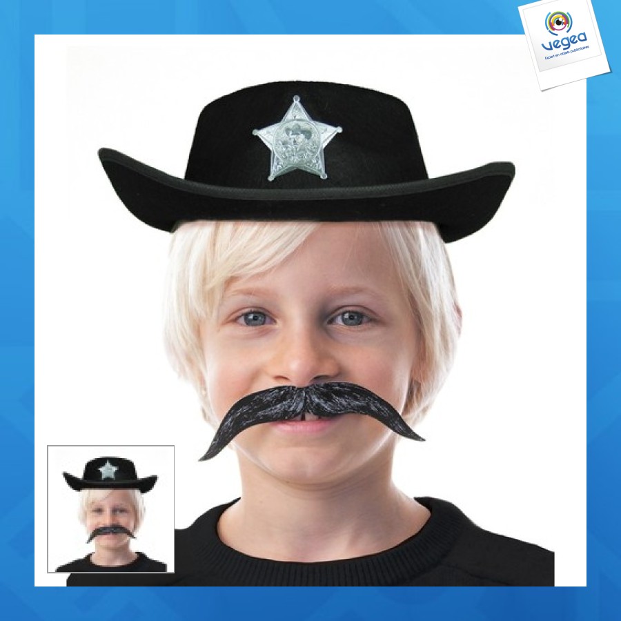 Chapeau publicitaire sherif enfant