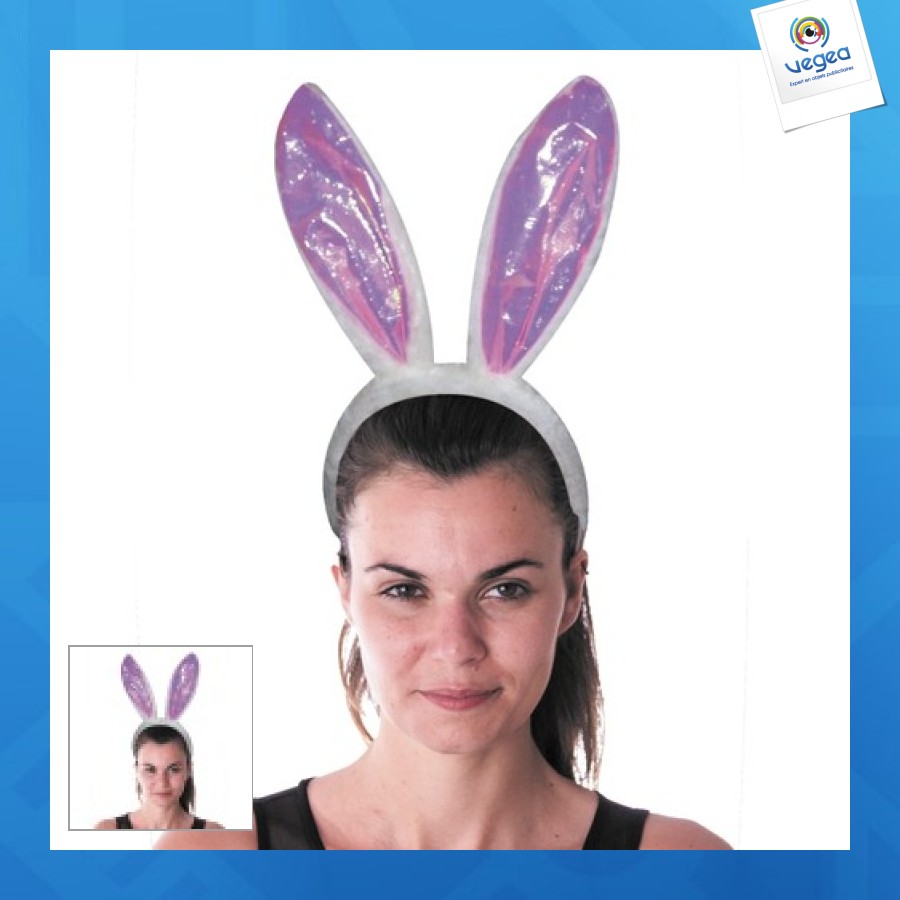 Serre-tête publicitaire lapin