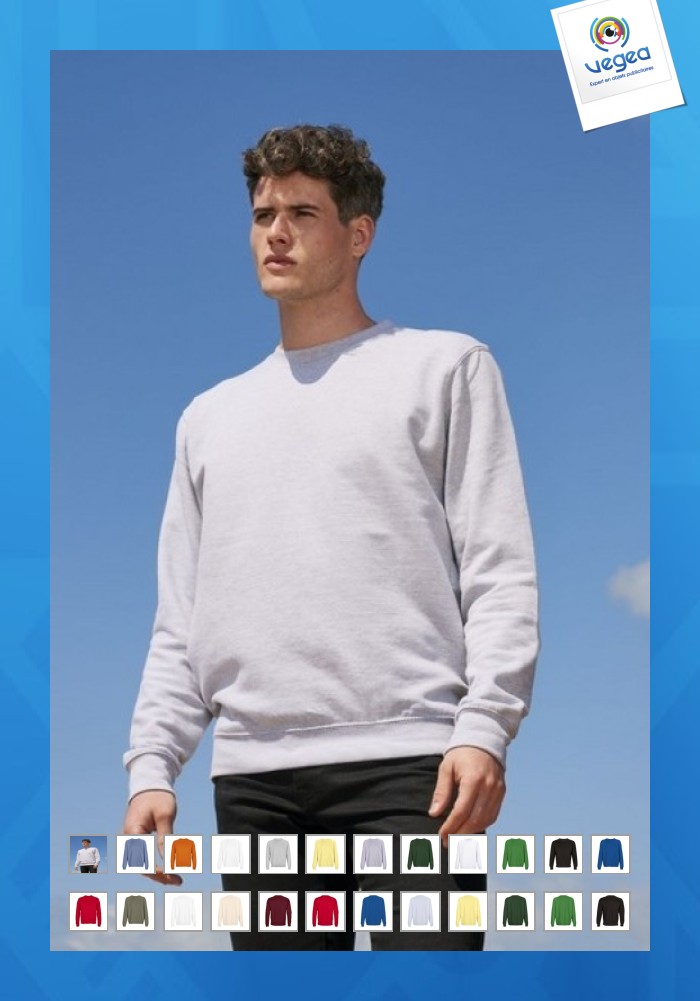 Sweat-shirt col rond molleton columbia