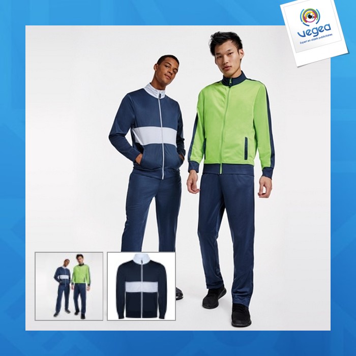 Athenas - survêtement personnalisé deux pièces composé d'une veste et d'un pantalon