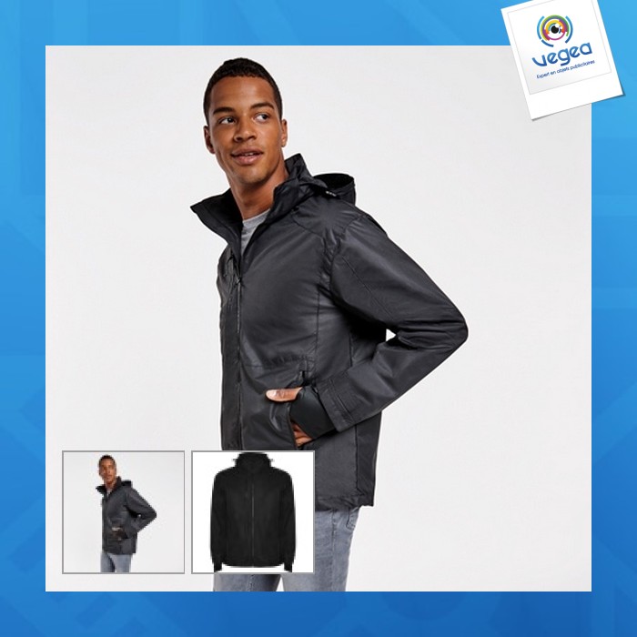 Parka personnalisable ripstop très résistante / coupe-vent
