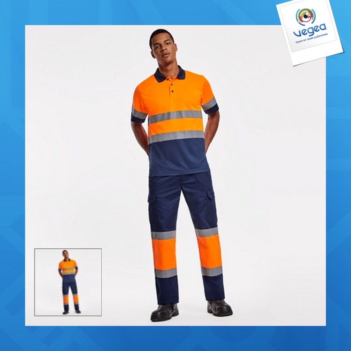 Polaris - polo technique promotionnel manches courtes haute visibilité