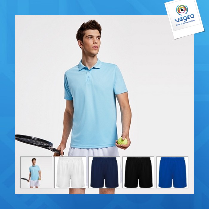 Player - short promotionnel de sport sans slip intérieur, ceinture élastique avec cordon de serrage