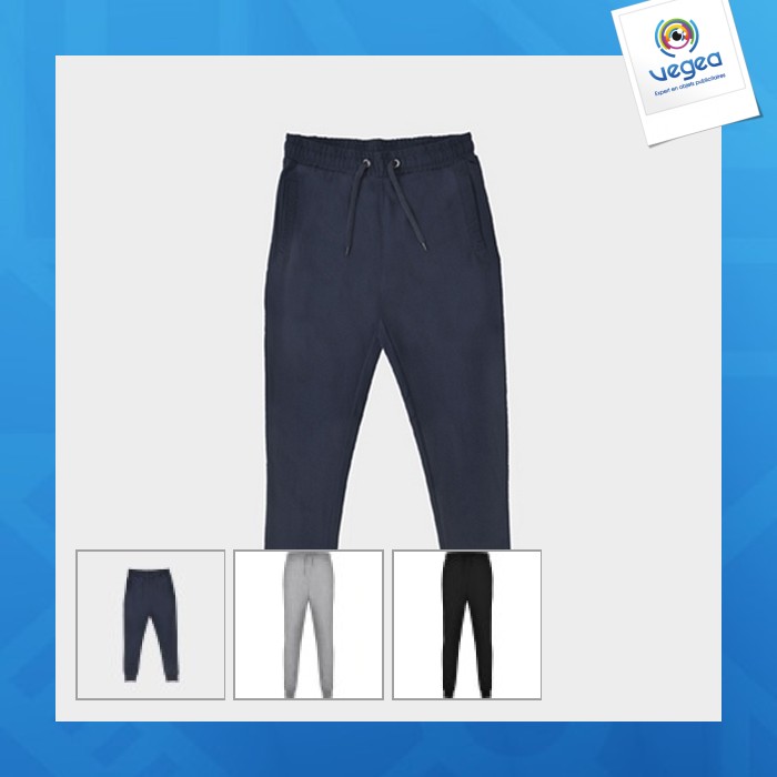 Pantalon de survêtement, ceinture large ajustable avec cordon - adelpho