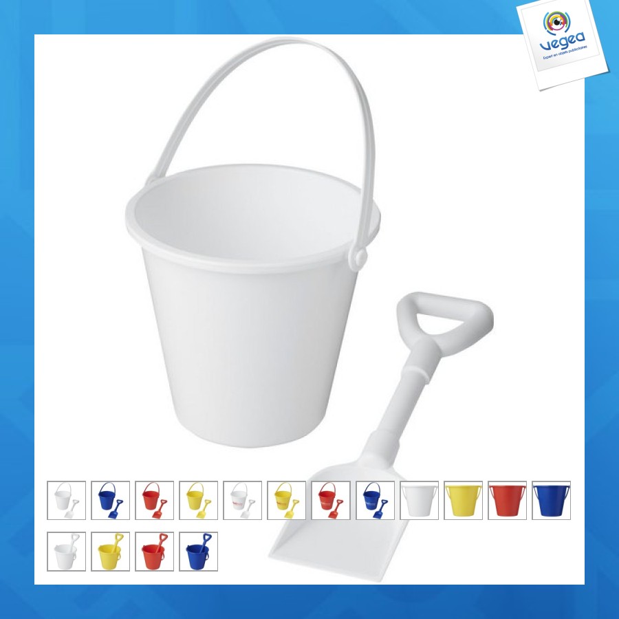 Seau et pelle de plage tides en plastique recyclé