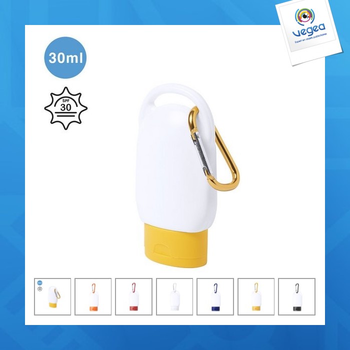 Tube de crème solaire personnalisable protection 30