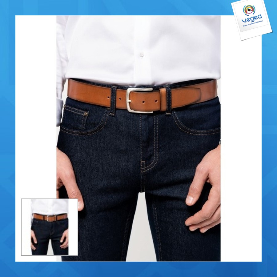 Ceinture personnalisable vintage cuir homme