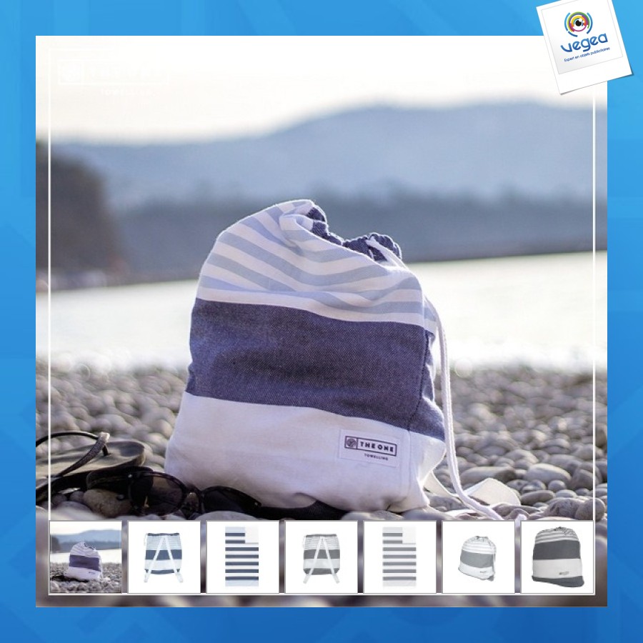 Fouta personnalisable sac à dos