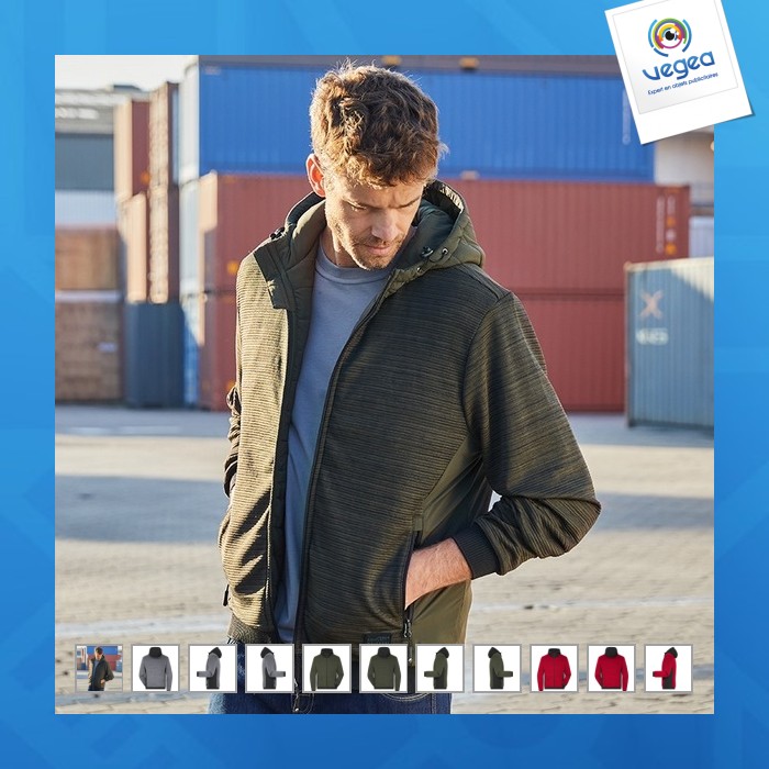 Veste polaire publicitaire tricot workwear homme - james nicholson
