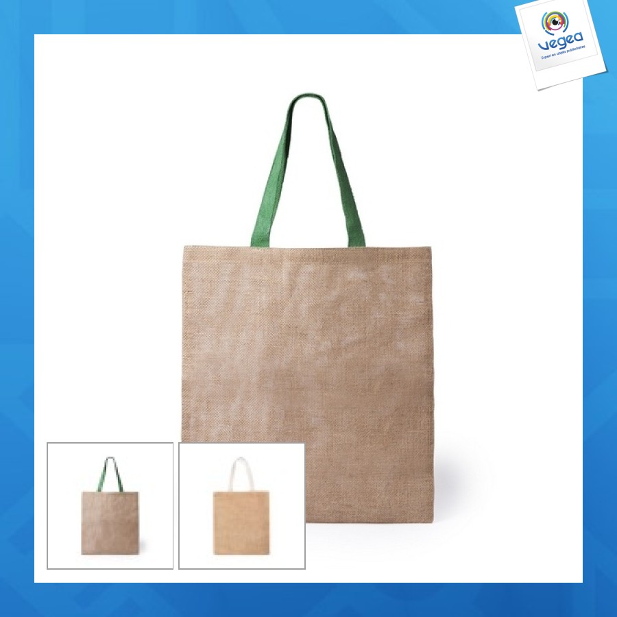 Sac publicitaire shopping en jute