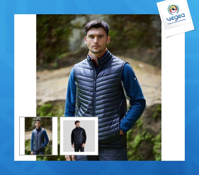Bodywarmer matelassé en polyester recyclé