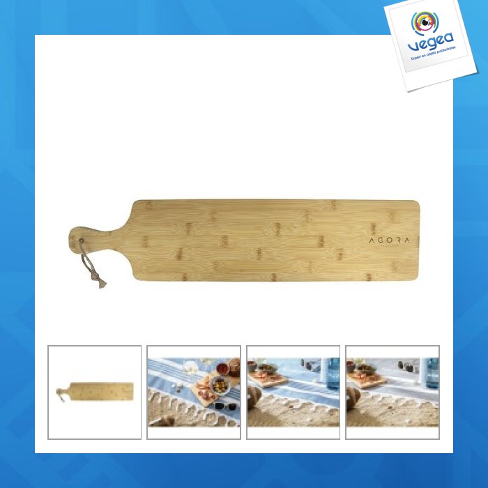 Tapas bamboo board xl planche à découper avec logo