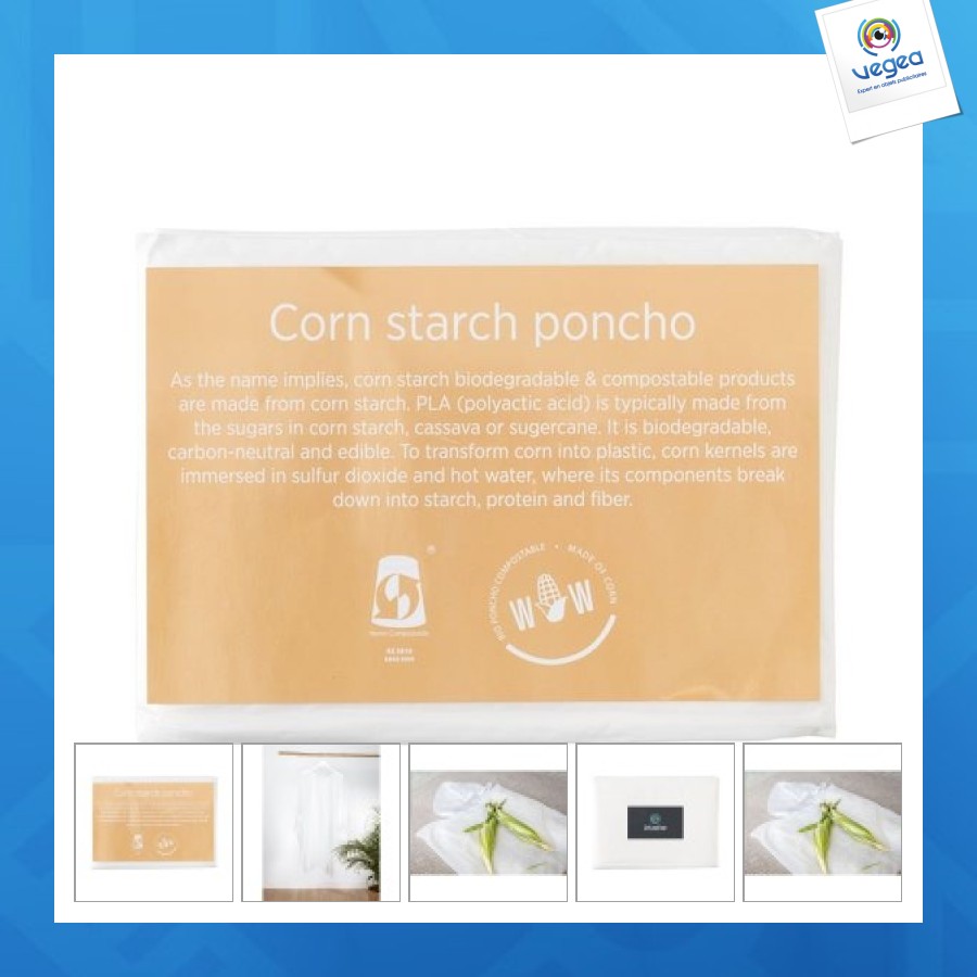 Corn poncho avec logo veste de pluie