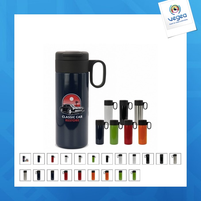  mug isotherme flow avec poignée 400ml