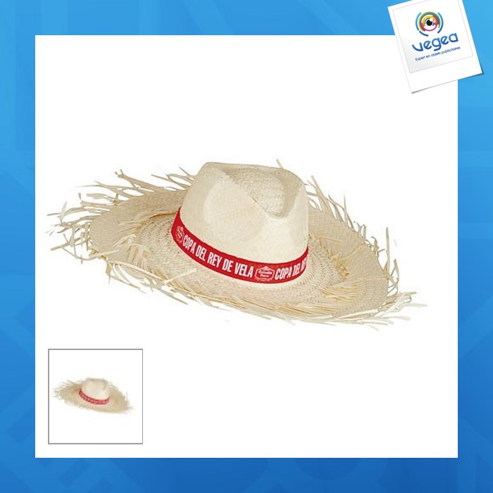 Chapeau de paille promotionnel 100% palme