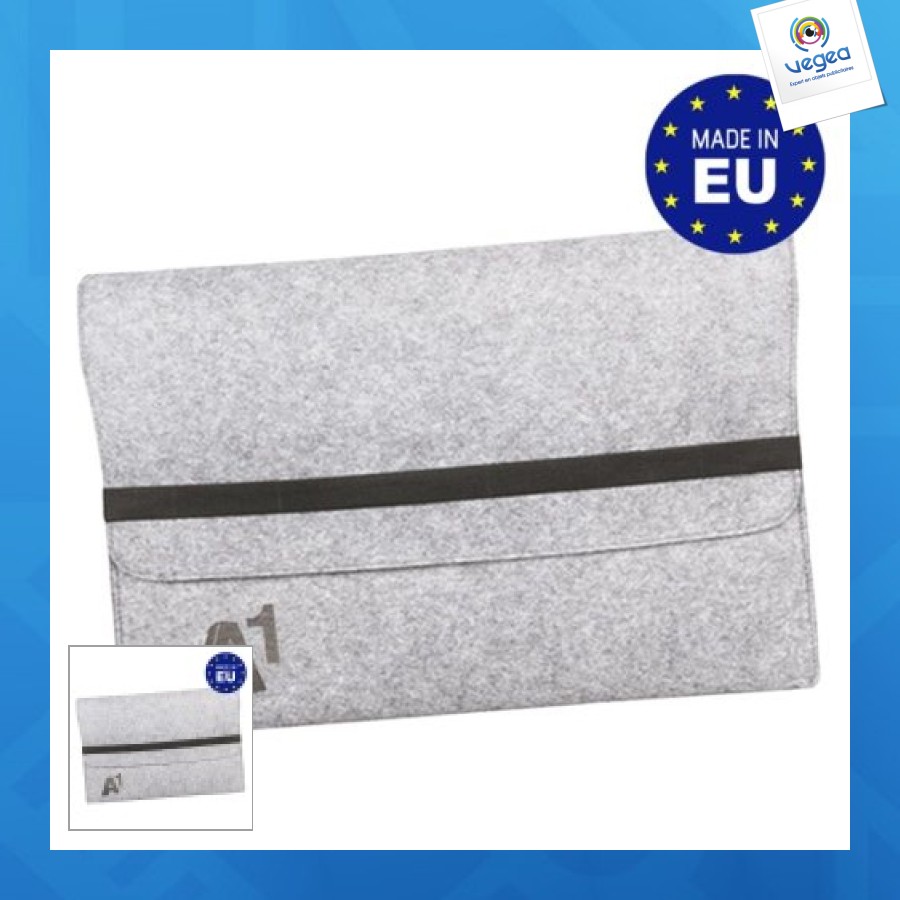 Pochette publicitaire ordinateur simple en feutrine