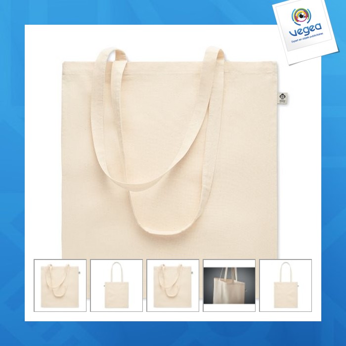Sac personnalisable shopping en coton biologique