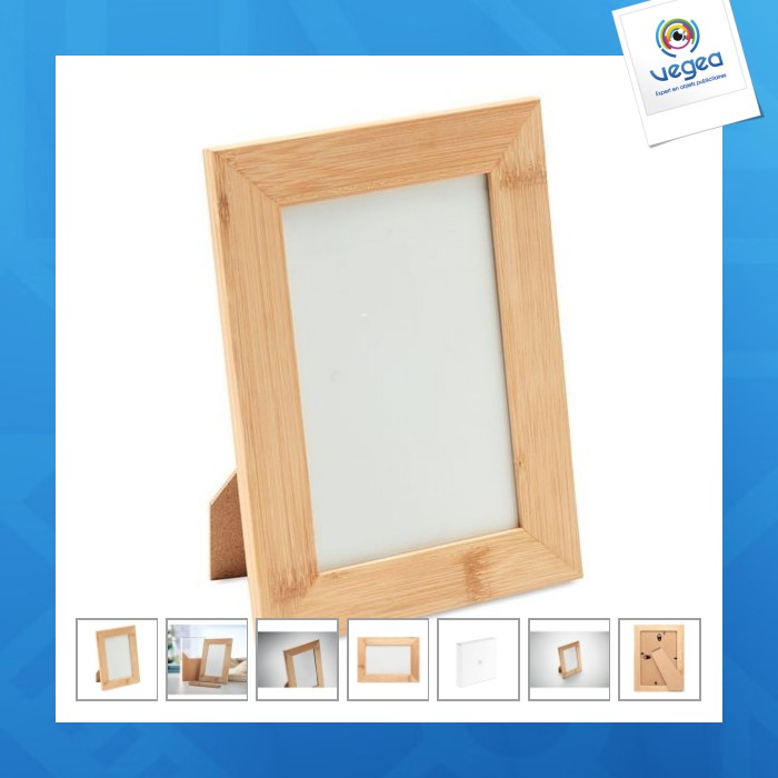 Cadre photo personnalisable en bambou