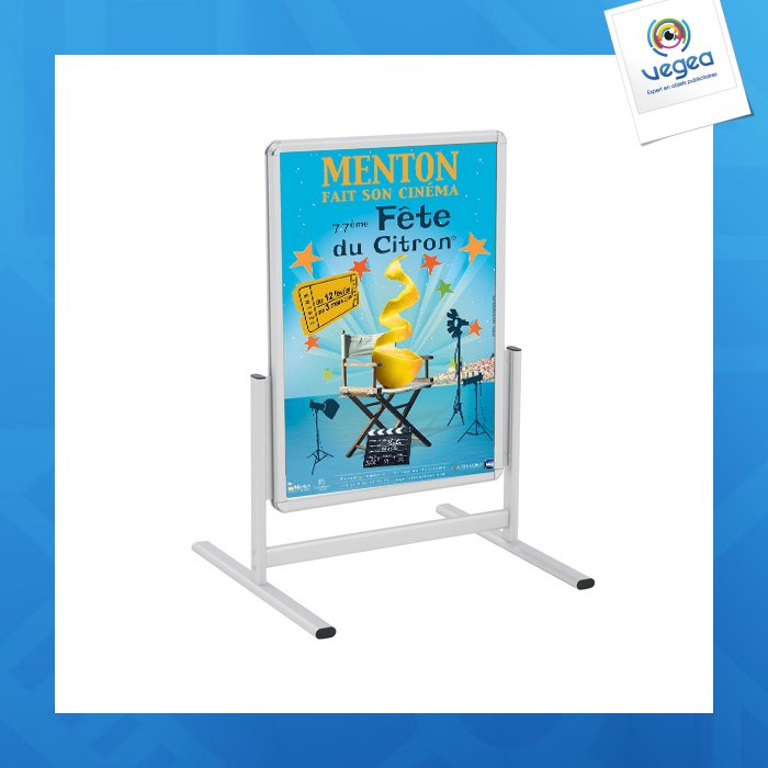Stop-trottoir personnalisable vertical cadro-clic 80x60cm