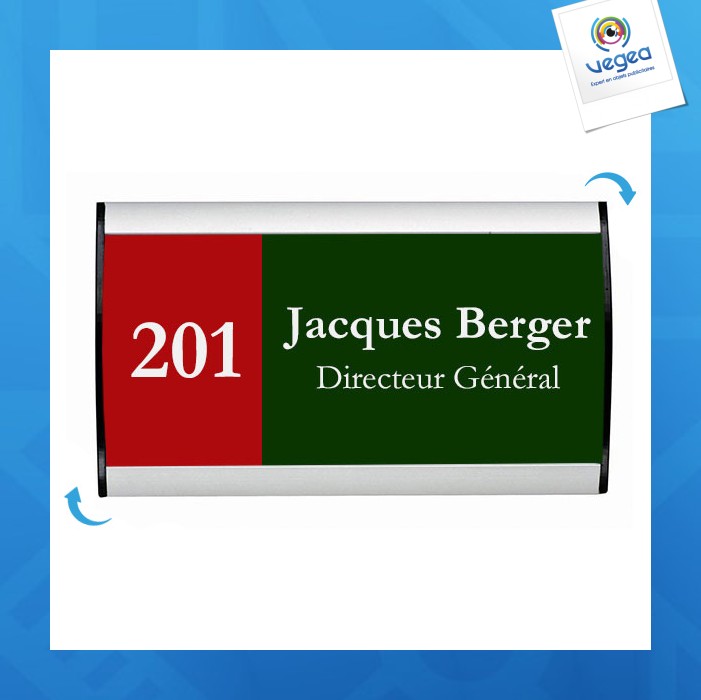 Plaque signa publicitaire budget alu-sign 74 x 105 mm