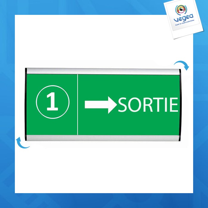 Plaque signa personnalisé budget alu-sign 105 x 105 mm