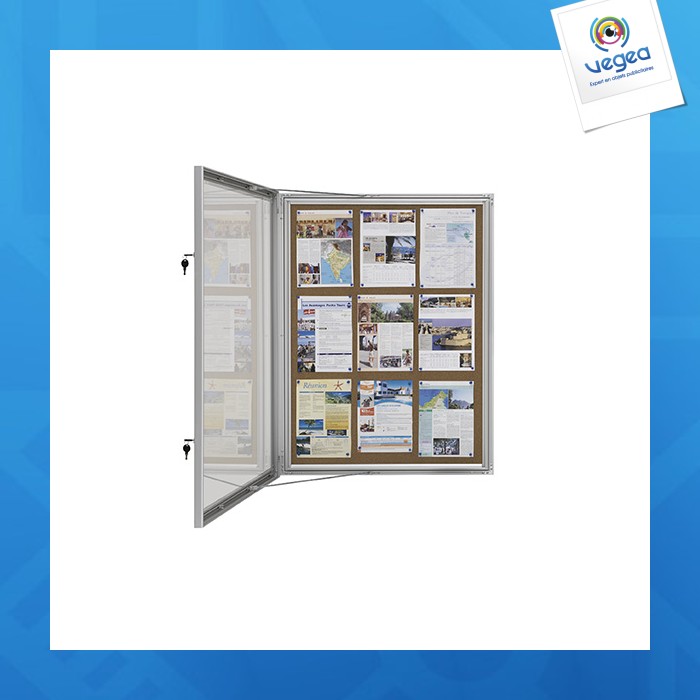 Vitrine extérieure visual-displays liège publicitaire 9xa4