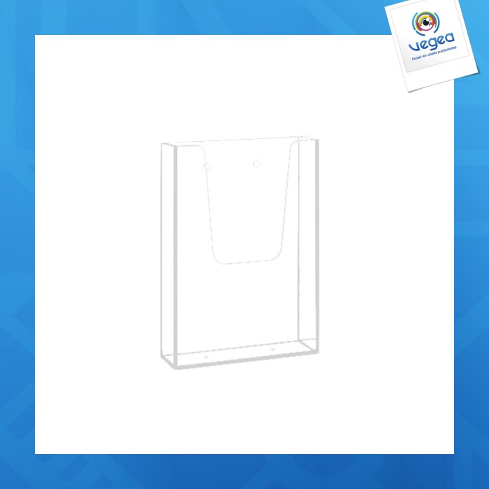 Porte-brochure mural classique 1 case a5 (l.15.6 cm)