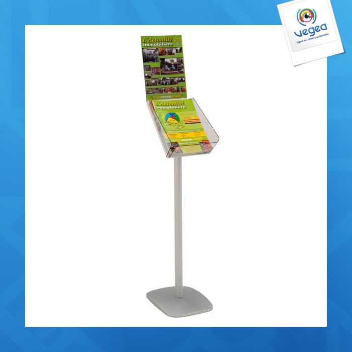 Porte-doc/pied deko a4 portrait-vertic.+ porte-visuel