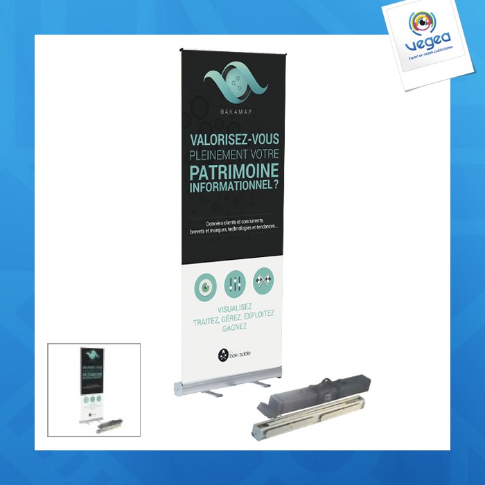 Roll-stand budget + sac 150 x 200cm simple face