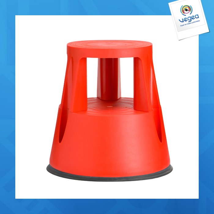 Marchepied - tabouret personnalisé 2 marches rouge
