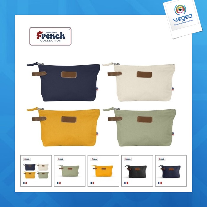 Trousse en coton biologique publicitaire