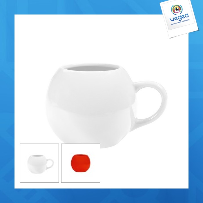 Mug promotionnel rond blanc