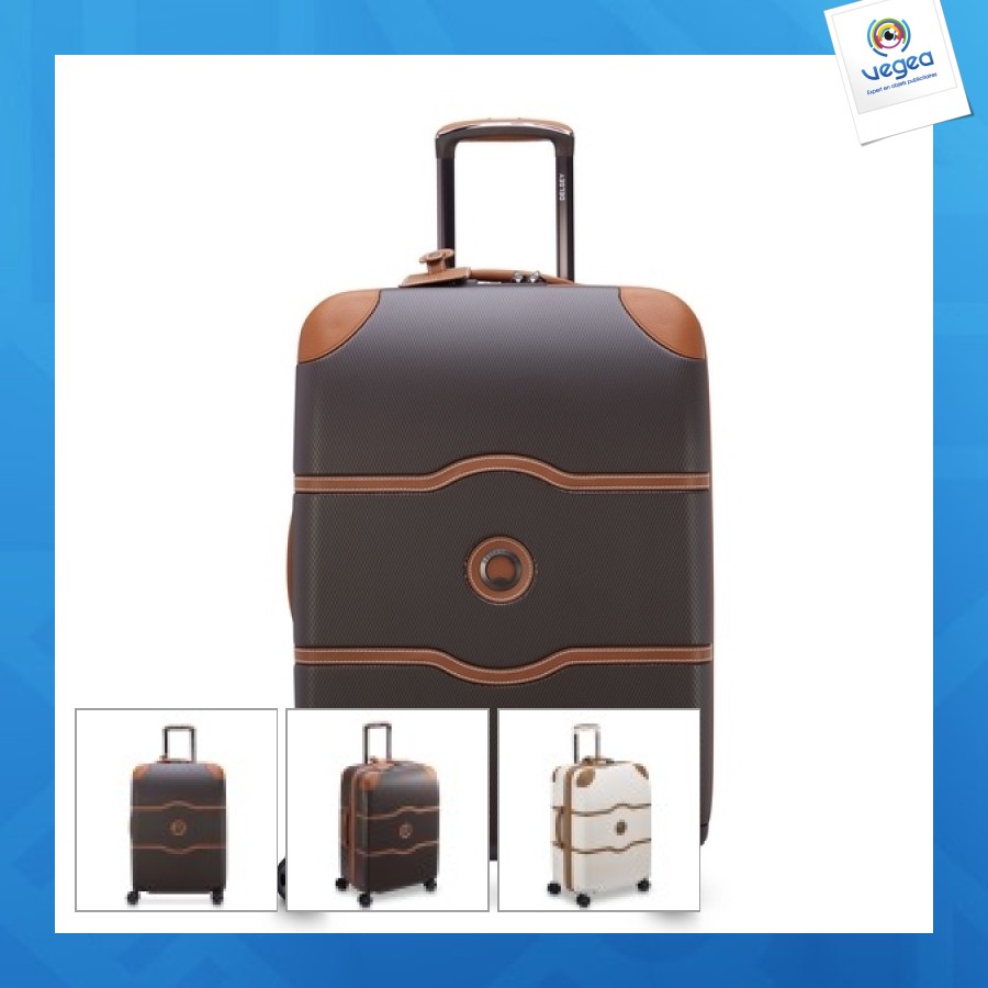 Valise trolley publicitaire 4 dr 66 cm - chatelet air 2.0