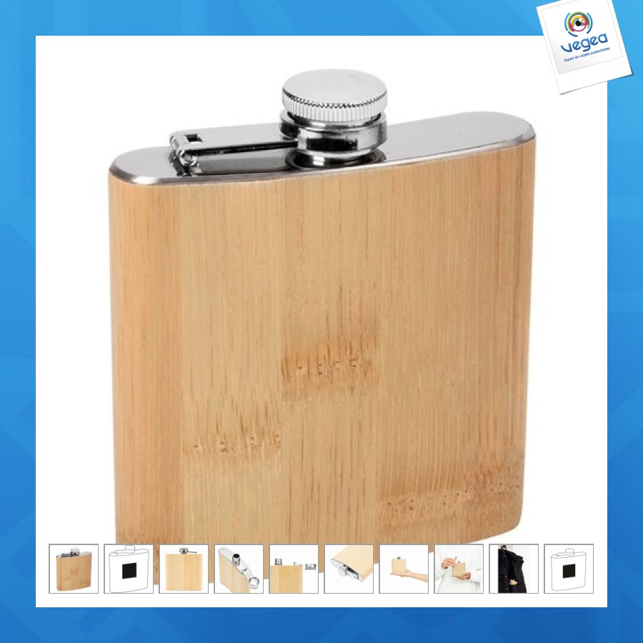Flasque personnalisée bambou 175ml