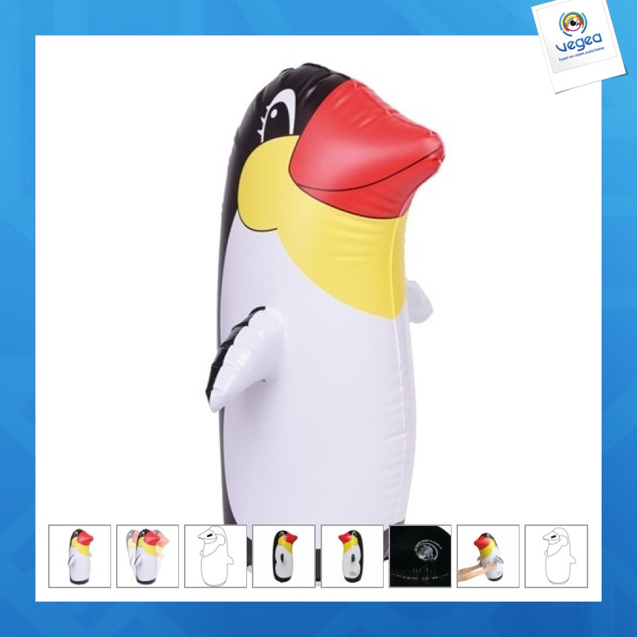 Pingouin gonflable personnalisable bancal stand up