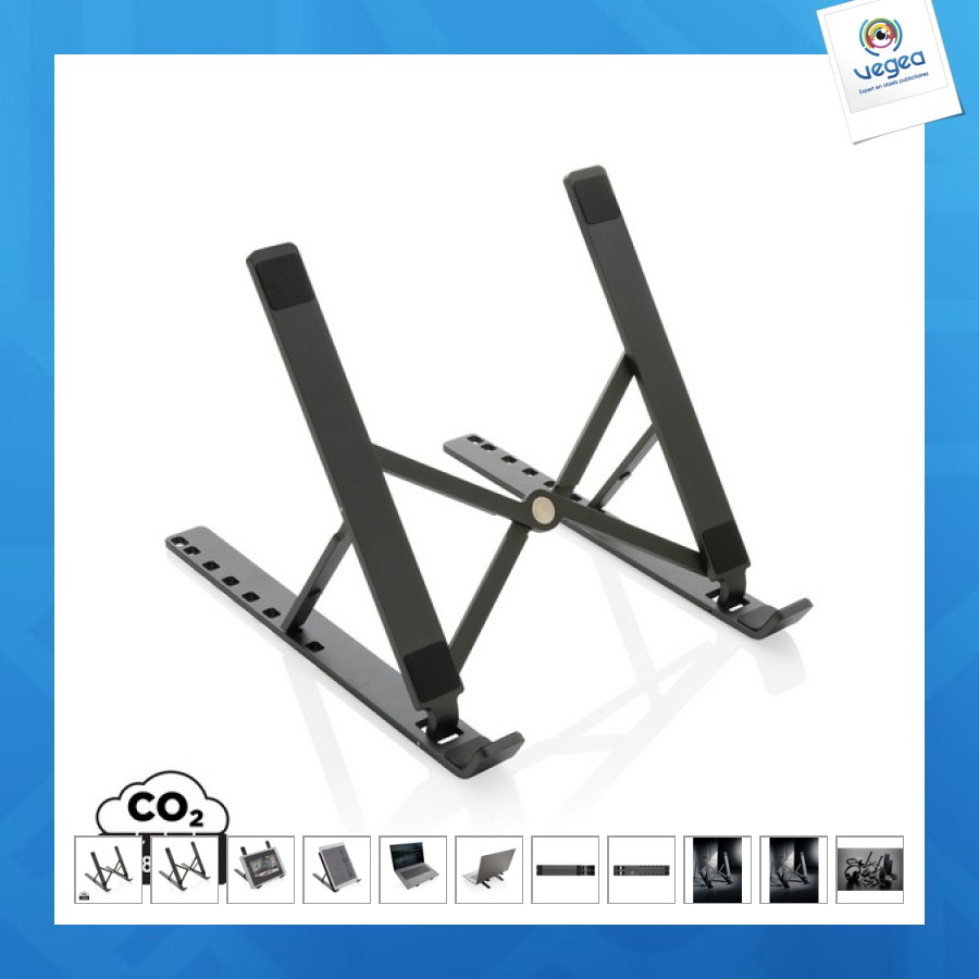 Support personnalisable ordinateur/tablette en aluminium recyclé rcs terra