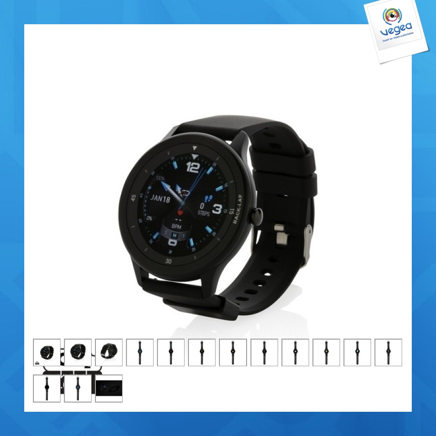Montre connectée promotionnelle en tpu recyclé rcs swiss peak