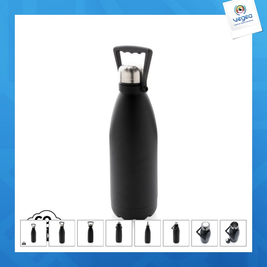 Bouteille isotherme xxl 1.5l en acier recyclé rcs