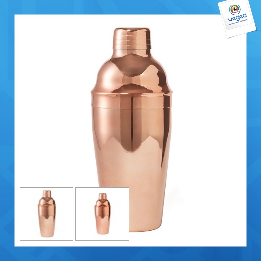 Shaker personnalisé avec revêtement en cuivre