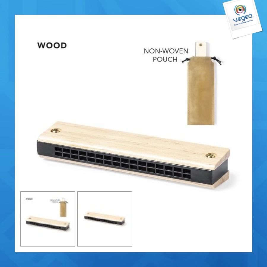 Harmonica en bois personnalisé