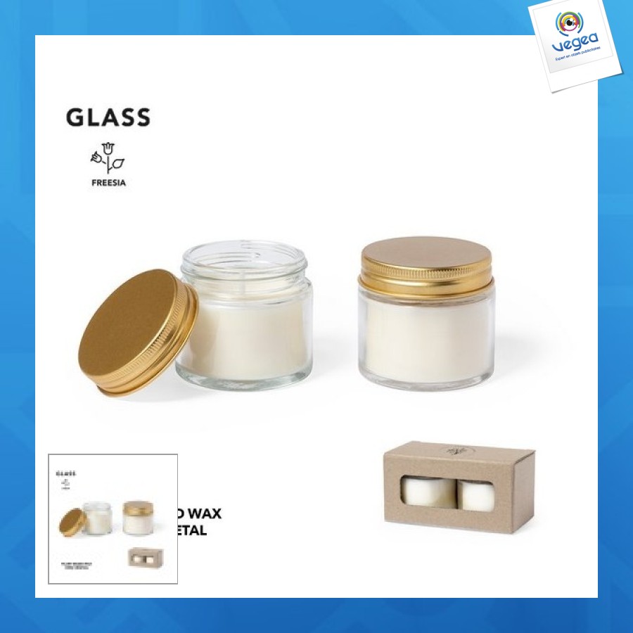 Set bougies personnalisables aromatiques