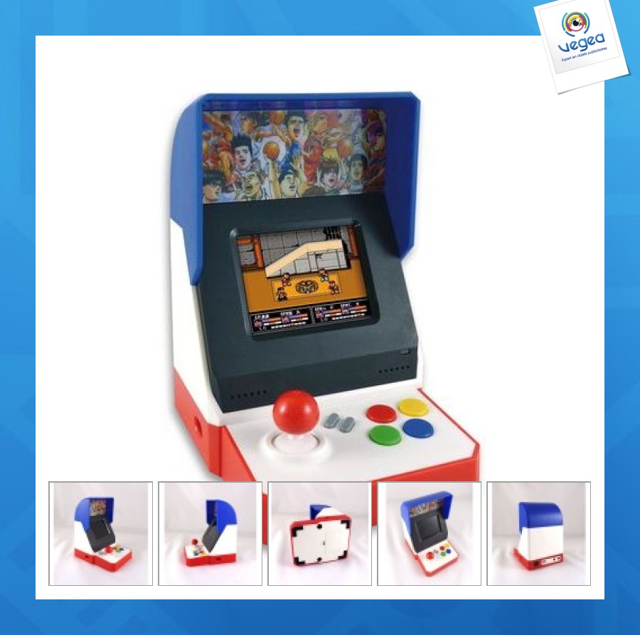 Console de jeux publicitaire arcade portable