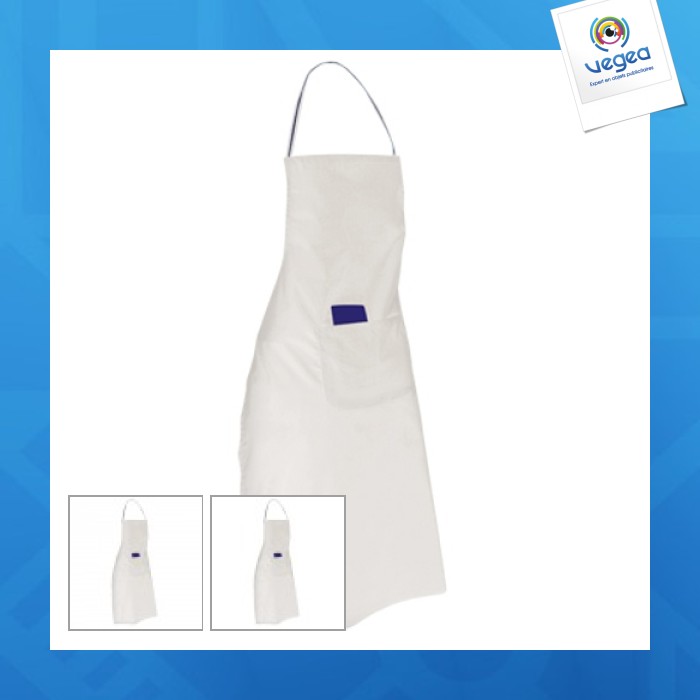 Tablier en coton personnalisable et polyester