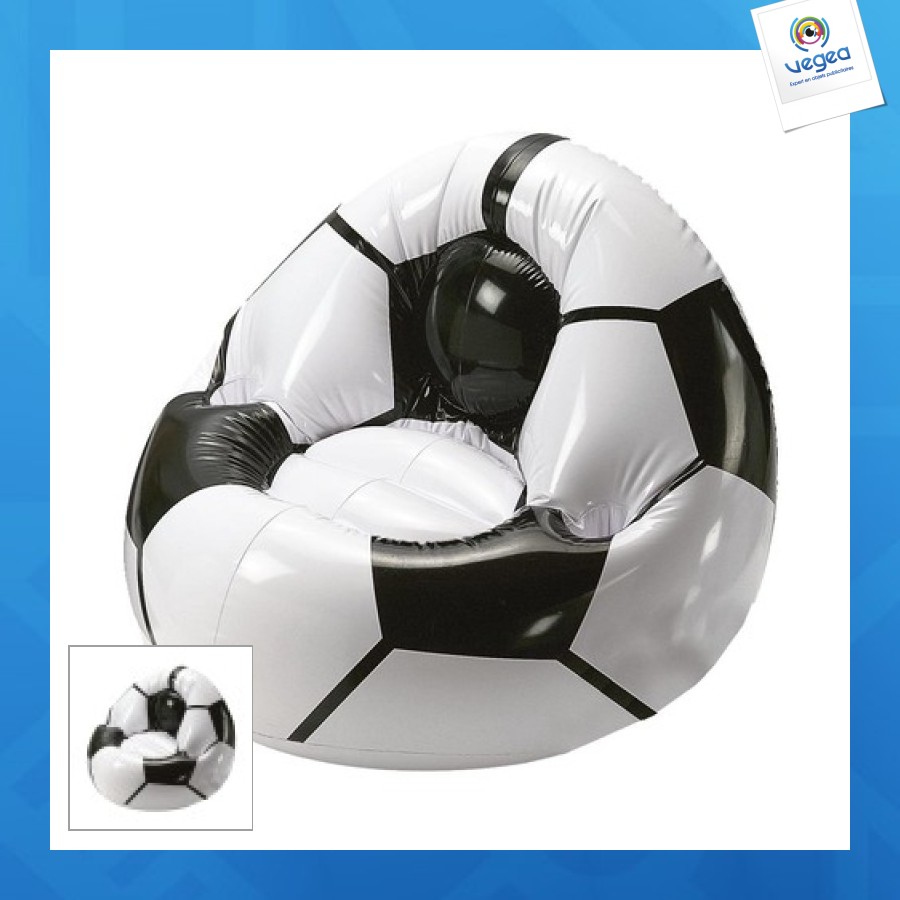 Fauteuil personnalisable de football gonflable big