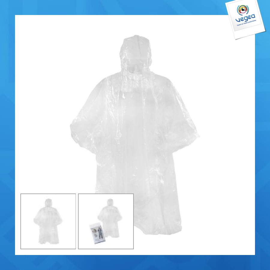 Poncho personnalisable de pluie open-air